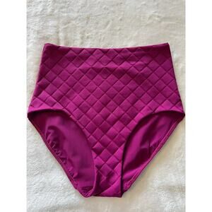 Lululemon Waterside High-Waist Swim Bottom Diamond Magenta Purple Size 8